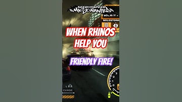 When Rhinos Forget Whose Side They’re On 😭🔥 | NFS Most Wanted 2005 #gamingshorts #needforspeed
