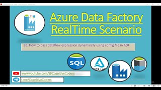How to pass dataflow expression dynamically using config file in ADF | Azure Data Factory Real Time