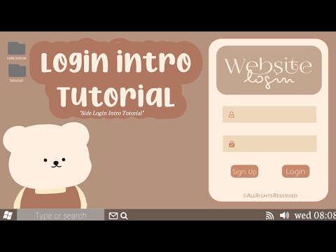 COMPUTER LOGIN INTRO TUTORIAL | SIDE LOGIN INTRO TUTORIAL | PART 2