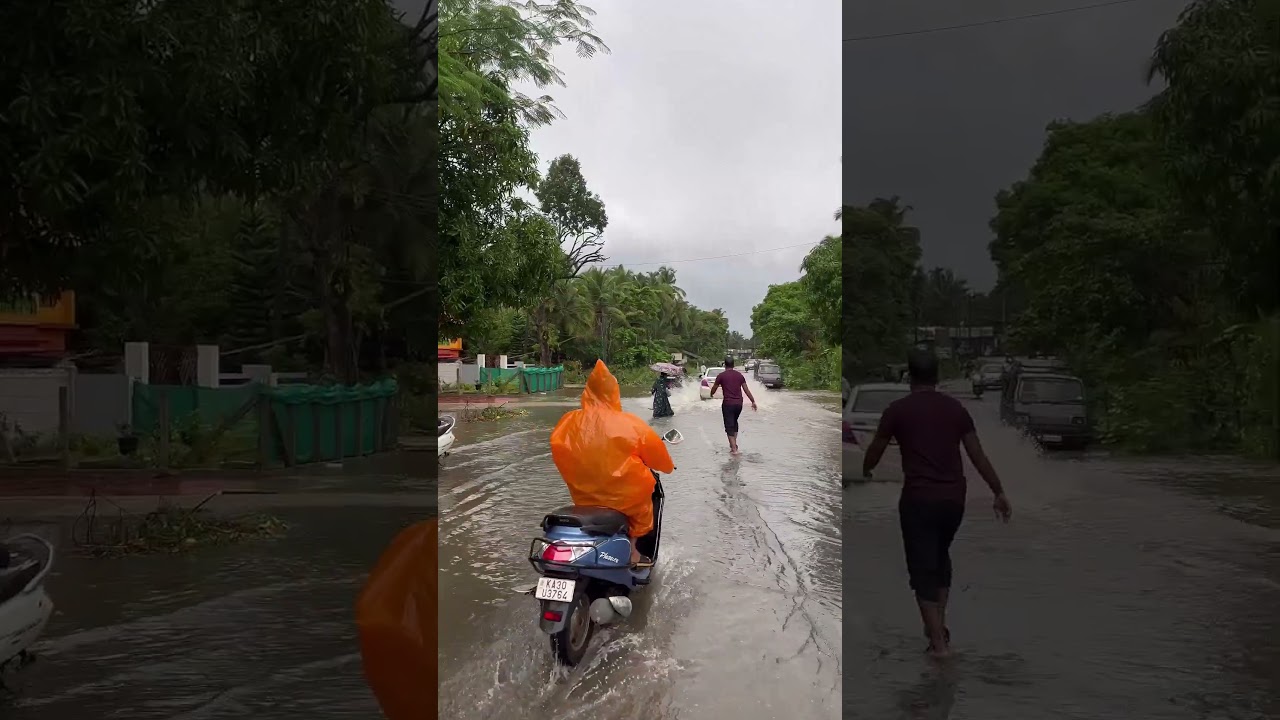 Heavy rain in karwar