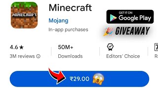 FREE Minecraft Giveaway | How to Buy Minecraft Price drop on Google Play store only ₹29
