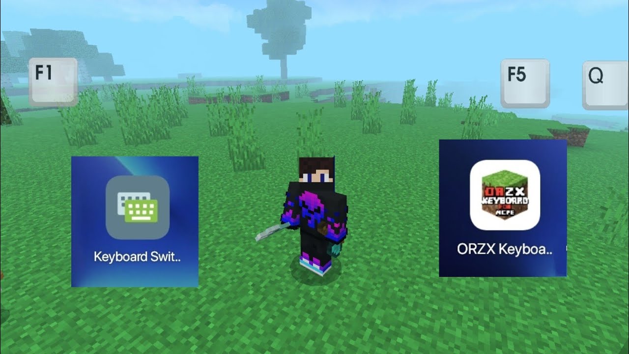 How to add F5 , F3 , Q buttons for mcpe 1.19+ Direct Link GMRZ - YouTube