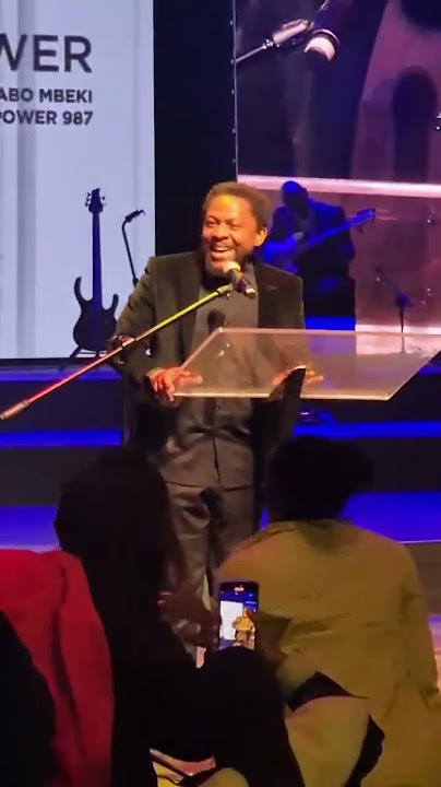 Mbuyiseni Ndlozi singing Happy Birthday to Thabo Mbeki