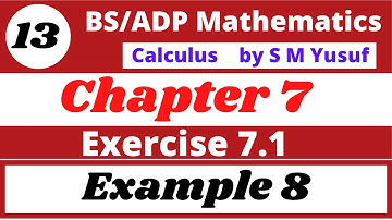 13. calculus by s m yusuf chapter 7 plane curve-II Exercise 7.1 example 8