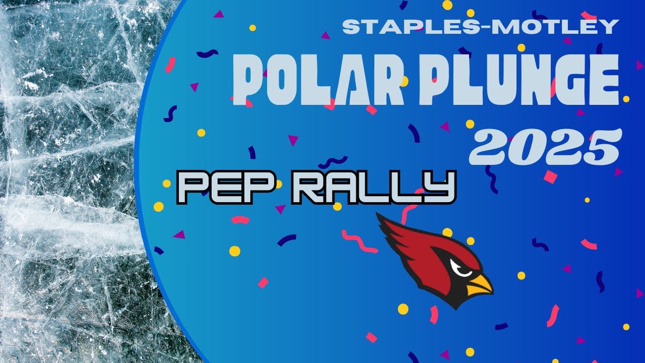Staples-Motley 2025 Polar Plunge Pep Rally - YouTube