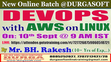 DEVOPS with AWS on LINUX Online Training @ DURGASOFT