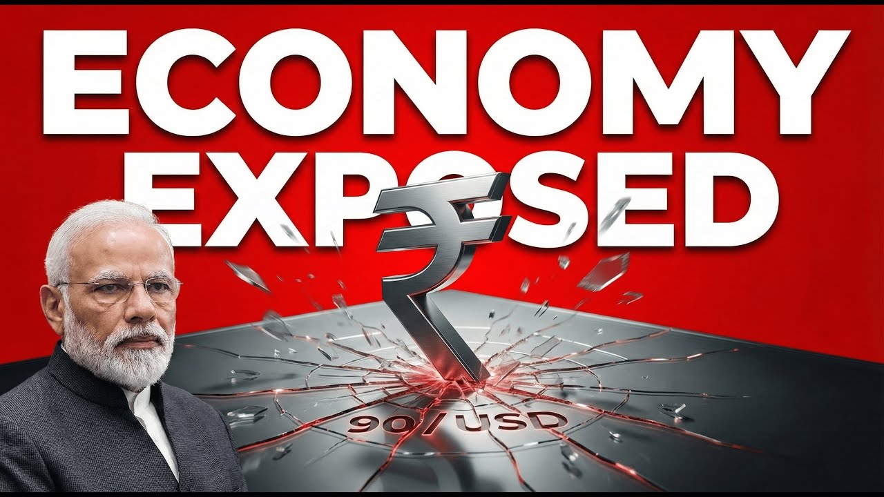 Rupee Crashes Past ₹90 vs Dollar Modi’s “Viksit Bharat” Dream Exposed