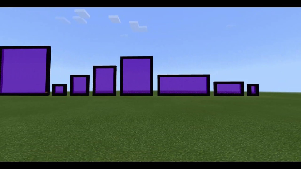 MINECRAFT NETHER PORTALS 101------Max size! - YouTube