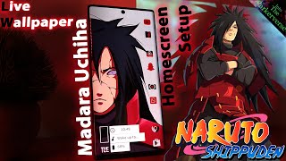 Madara Uchiha - Naruto Shippuden - Live Wallpaper & Android setup - Customize your Homescreen - EP55 screenshot 2