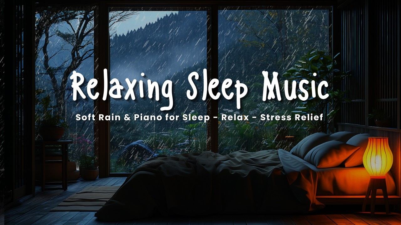 Relaxing Sleep Music with Gentle Rain 🌧️ Soft Piano Sounds for ...