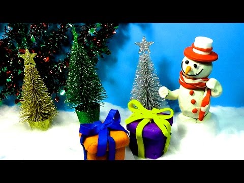 Play-Doh Snowman with Christmas surprises Penguin Disney Mikey & Co Sponge Bob SPIDER-MAN!!!