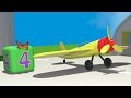 Lehrreicher Zeichentrickfilm - Zahlen lernen auf dem 3D Flughafen - Teil 2