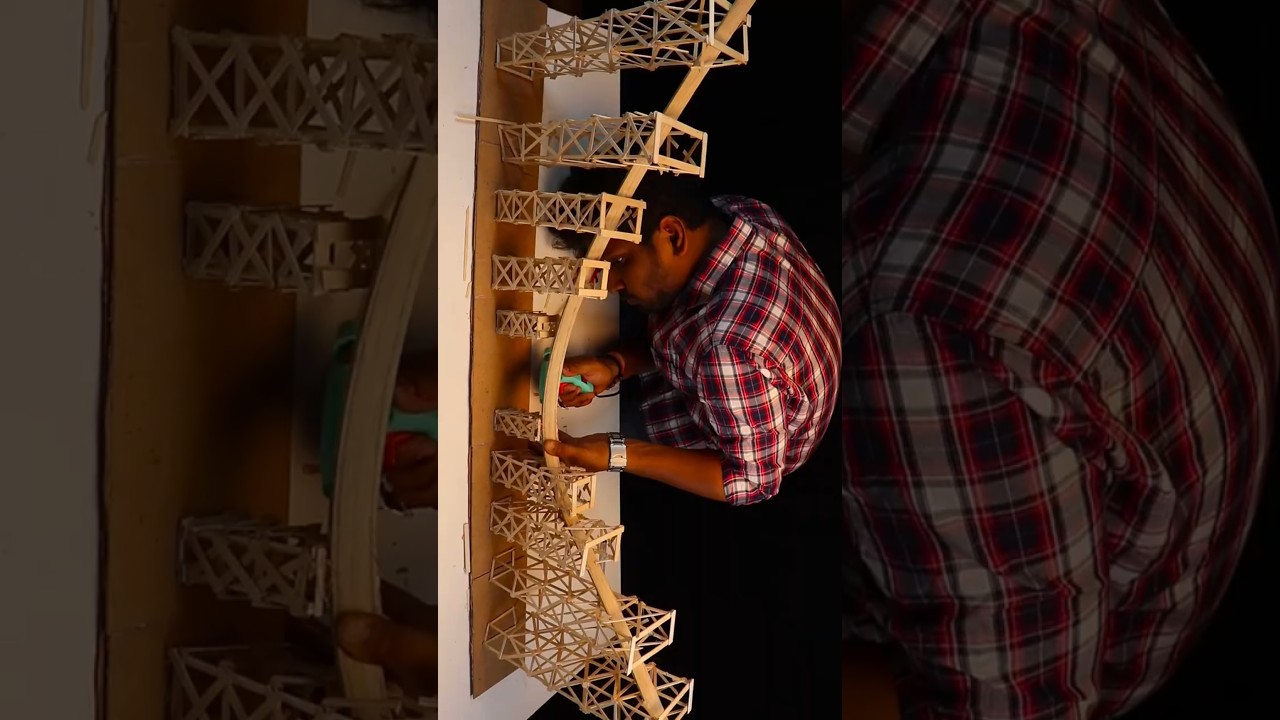 1,00,000 Ice Sticks to Build India’s Tallest Railway Bridge! | Chenab Bridge Model