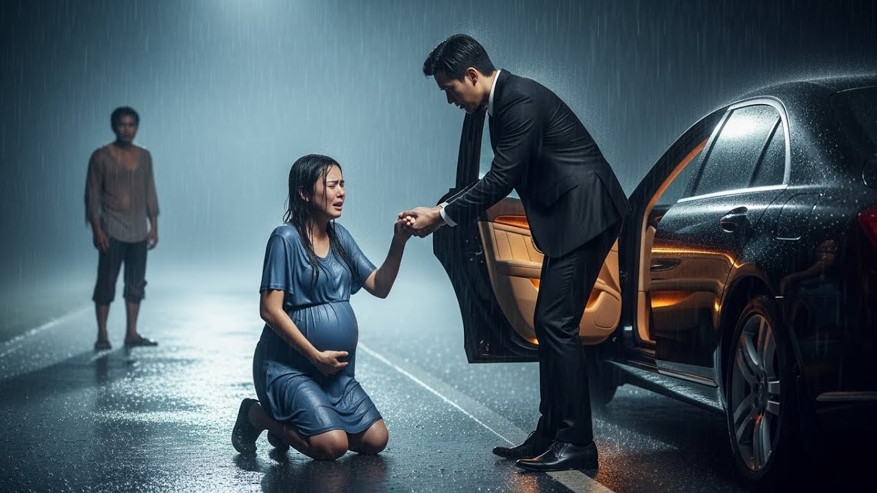 หญิงตั้งครรภ์ถูกสามีทิ้งกลางฝนกระหน่ำ คุกเข่าขอความช่วยเหลือจากเศรษฐีพันล้าน