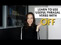 Phrasal verbs using off for daily conversation in english