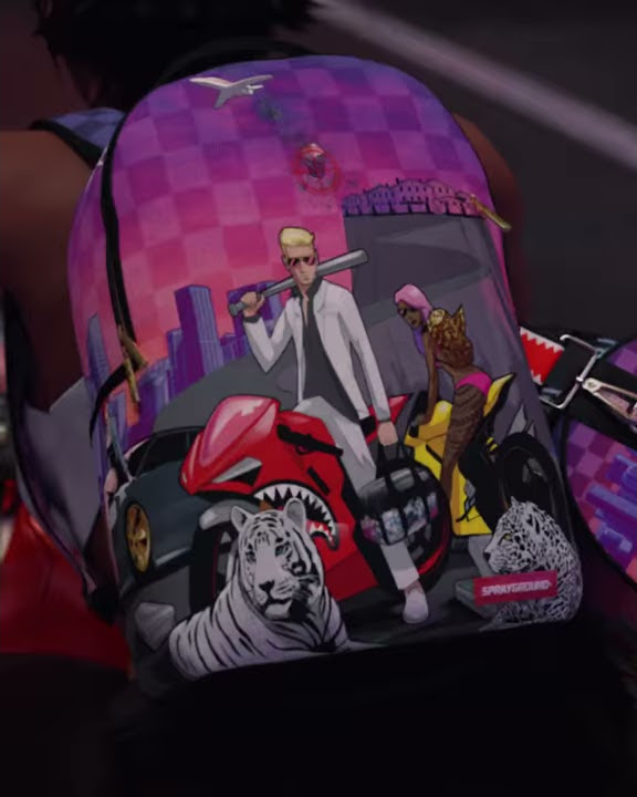 Sprayground Sharks in Paris Backpack Triple Unboxing and Review - LV Dupe?  