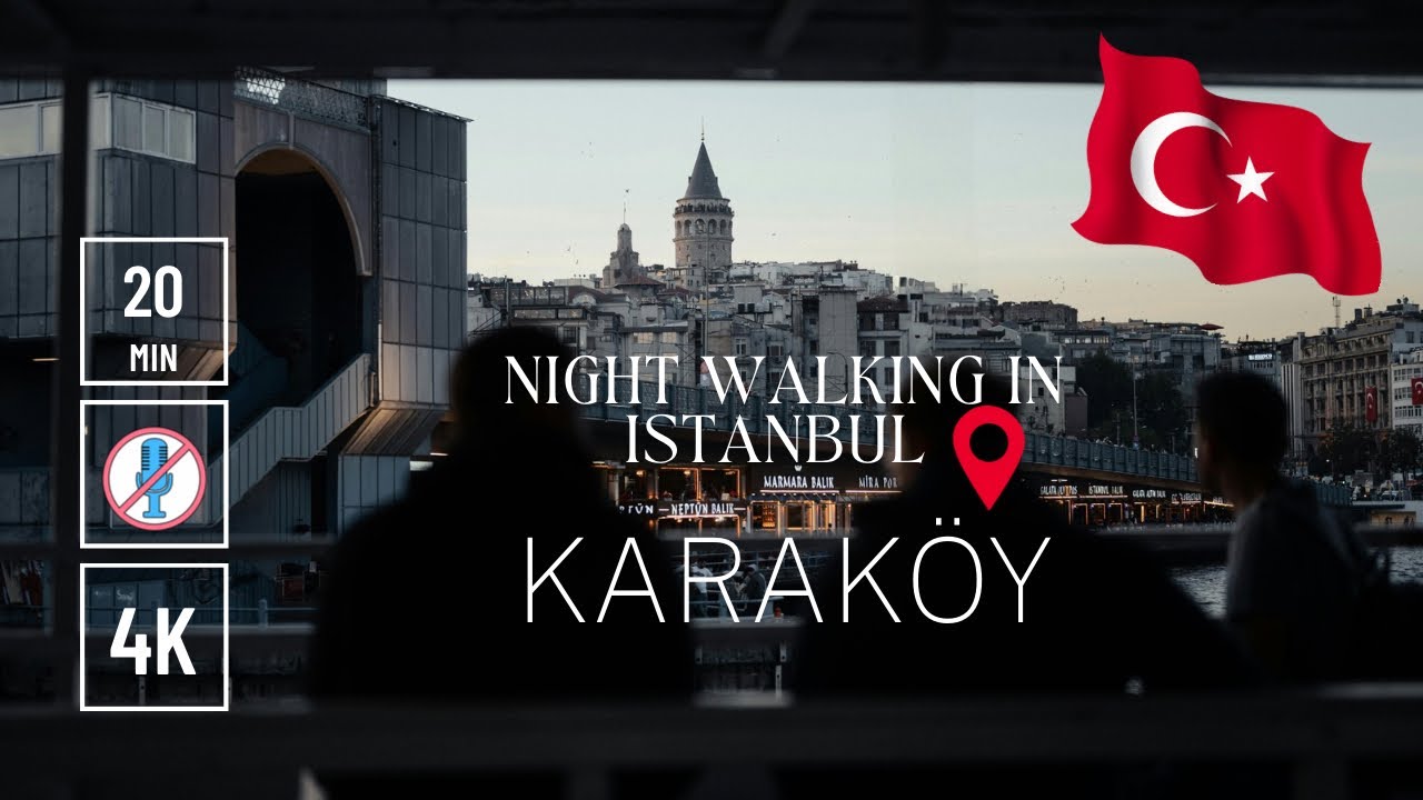 Walking in Karaköy, Istanbul | Relaxing Street Walk No Talking | 4K