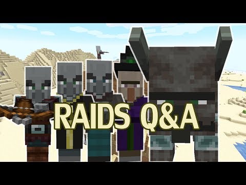 Minecraft Raids Q A Custom Villages Defense Bad Omen Youtube