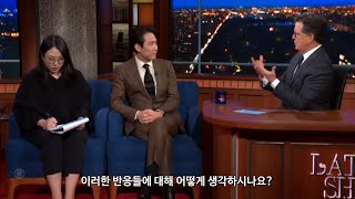 미국 토크쇼에 나간 이정재 1편 | 스티븐 콜베어 더 레잇쇼, 오징어 게임