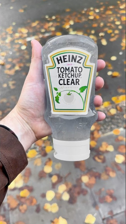 Clear Tomato Ketchup?! Can you believe it!