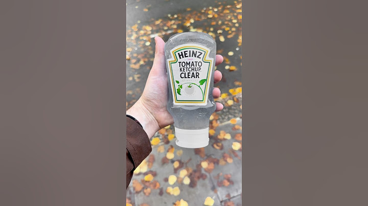 Clear Tomato Ketchup?! Can you believe it!