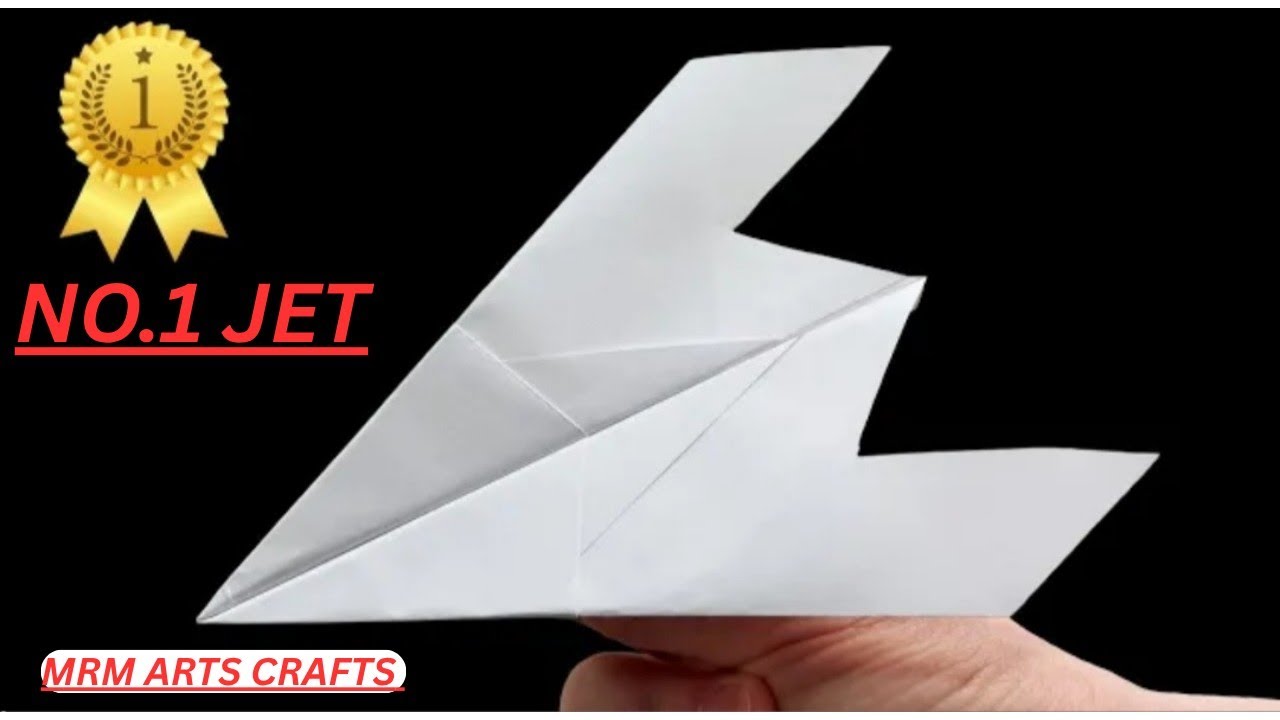 No.1 Paper plane Instructions | How to make a paper airplane 