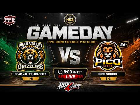 HS3: Week 8 | Bear Valley Academy (1-6) @ #6 Pico School (6-3) | PPC League Play