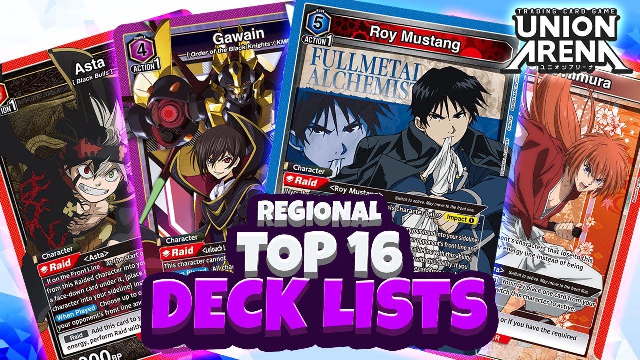 EVERY TOP 16 DECK LIST - Union Arena Carta Magica Canada Regional