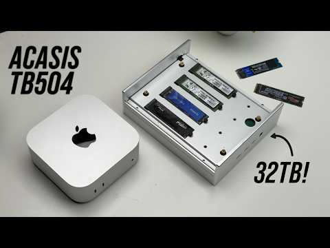 Best Thunderbolt 5 SSD Enclosure For Mac Users - ACASIS TB504 Review