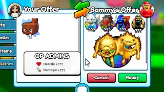 Trading TRASH for OP ADMINS in Brainrot Evolution! (Roblox)