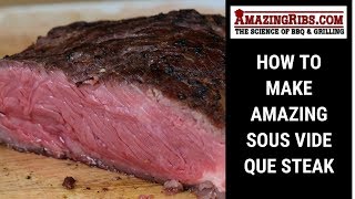Blend the grill and sous vide steak to make fantastic, tender steaks
with this recipe. watch video then visit: https://tinyurl.com/y7dqbkdd
for step by ...
