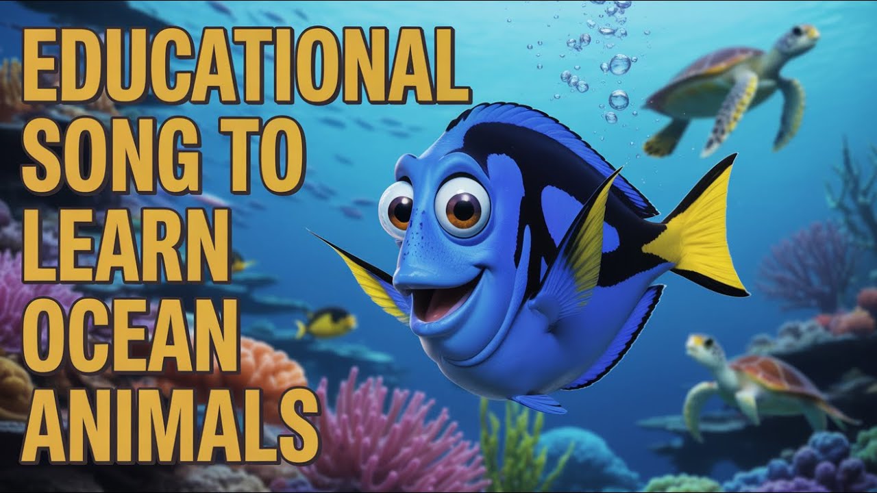 Swimming Fish Song | Nursery Rhyme About Ocean Adventure and Fun Learning for Kids