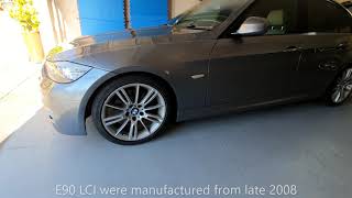 BMW E90 LCI HID D1S headlight bulb replacement
