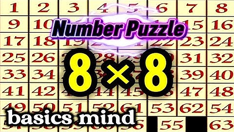 sloving the number puzzle 8×8 includes important mental challenges designed to improve thinking
