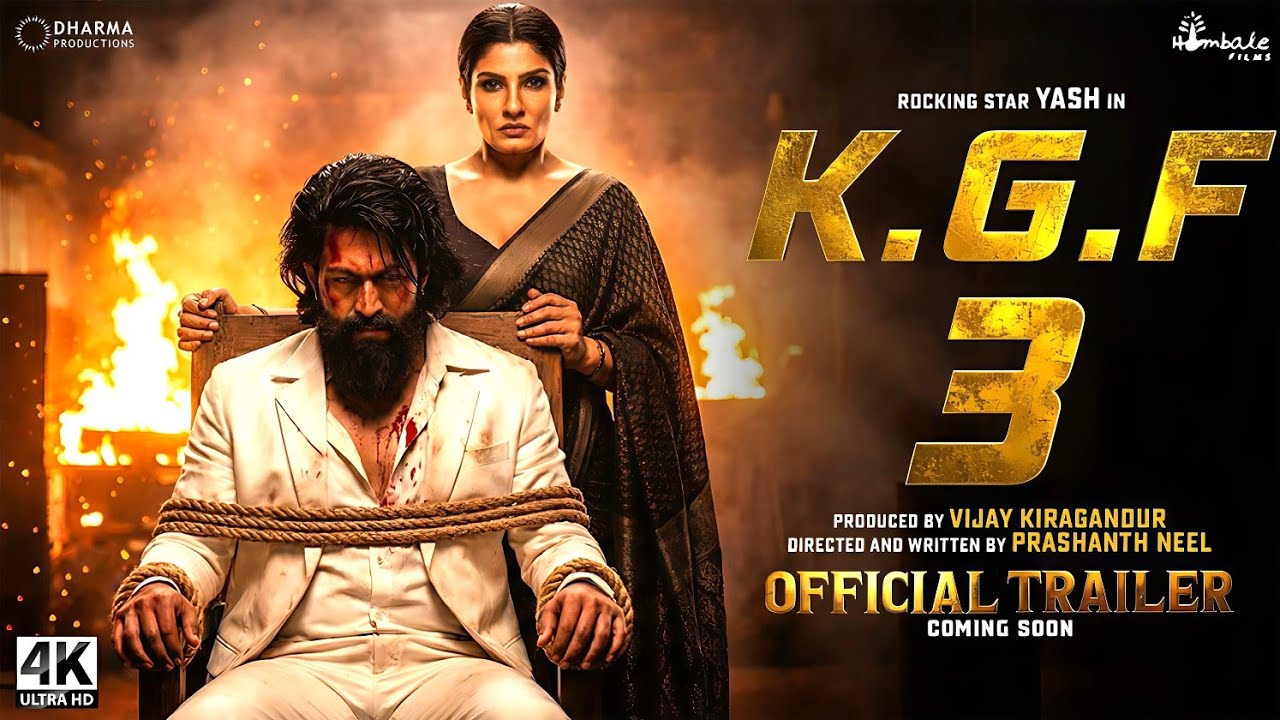 K.G.F: Chapter 3 - Official Trailer | Rocking Star Yash | Kgf 3 New Trailer | Kgf 3 Movie Trailers