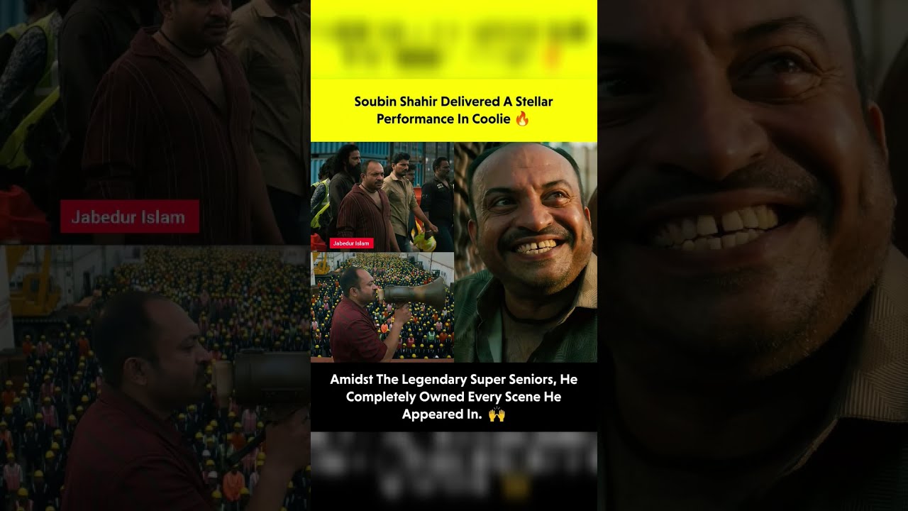 Soubin Shahir Delivered A Stellar Performance In Coolie Shortsfeed Shortsviral Trending Shorts