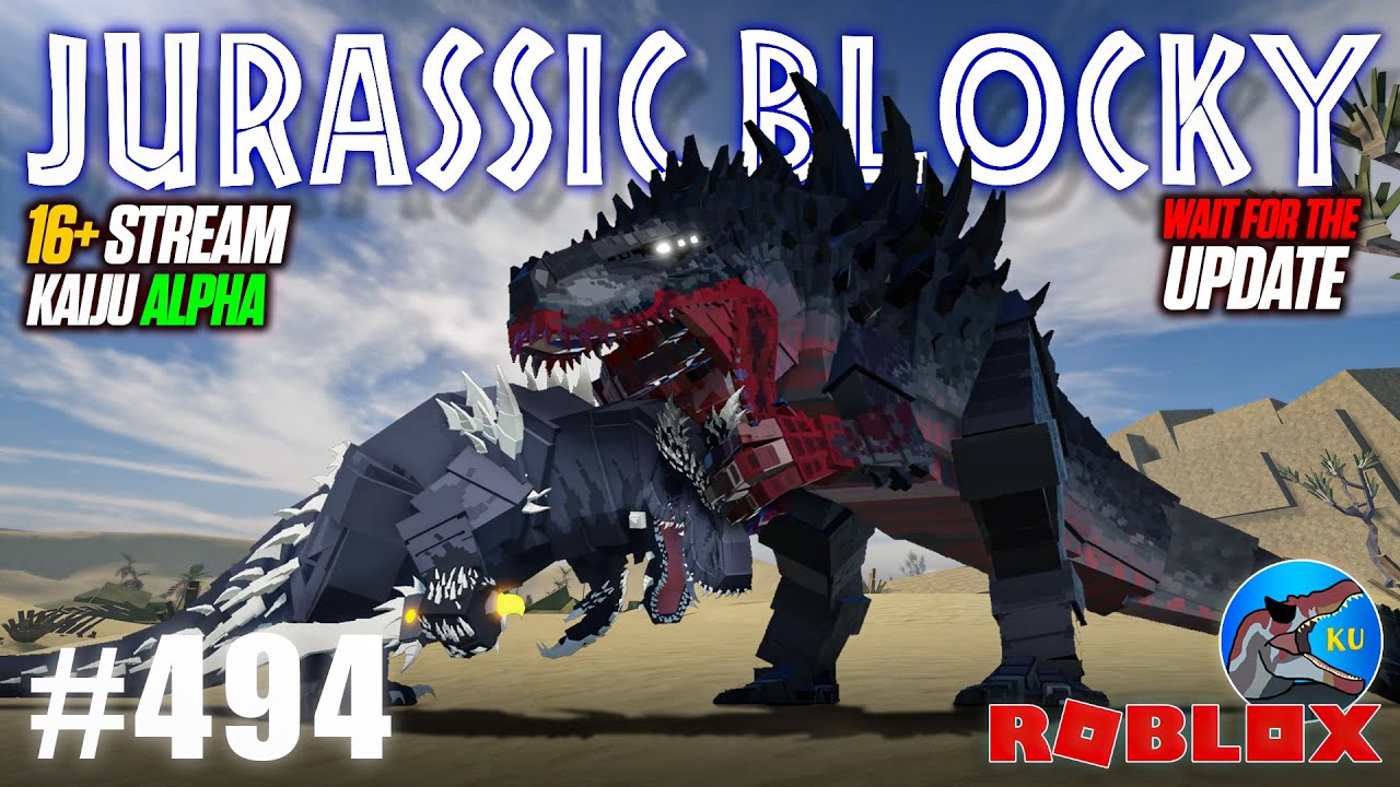Jurassic Blocky! - Wait for Para Update - Dinosaurs Live - Day 494
