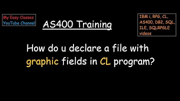 How do u declare a file with graphic fields in CL program