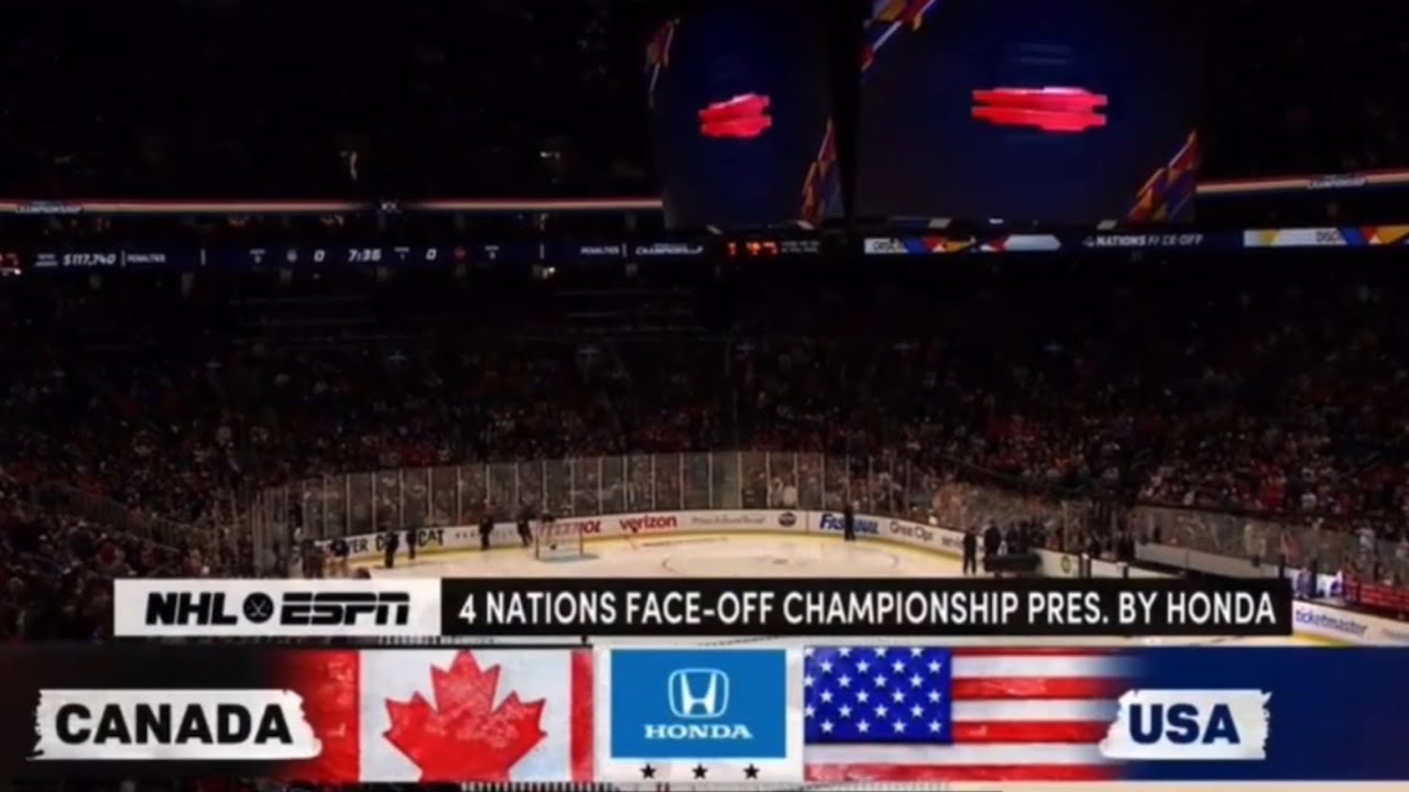 Canada vs USA NHL 2025 Four Nations Championship On ESPN Intro/Theme ...
