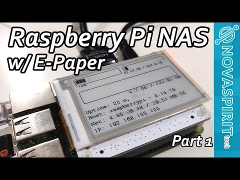 Raspberry Pi NAS with Papirus EPaper Display