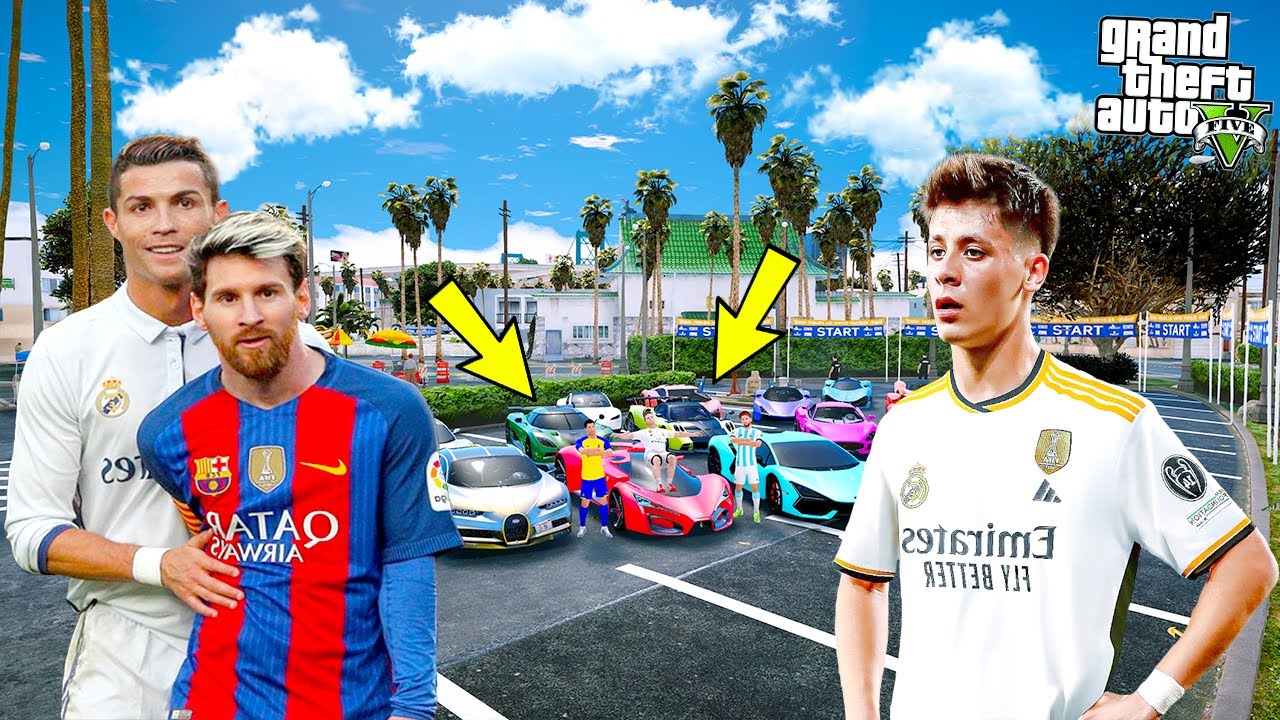 RONALDO VE MESSİ ARDA GÜLER'LE ARABA PAZARINA GİDİYOR! - GTA 5