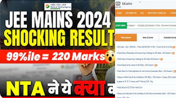 JEE Mains 2024 Result out  Most Shocking Result Jan Attempt Marks Vs Percentile #jeeexam