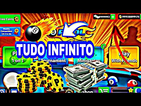 😱Hack 8 ball pool dinheiro infinito conecta com facebook😱 