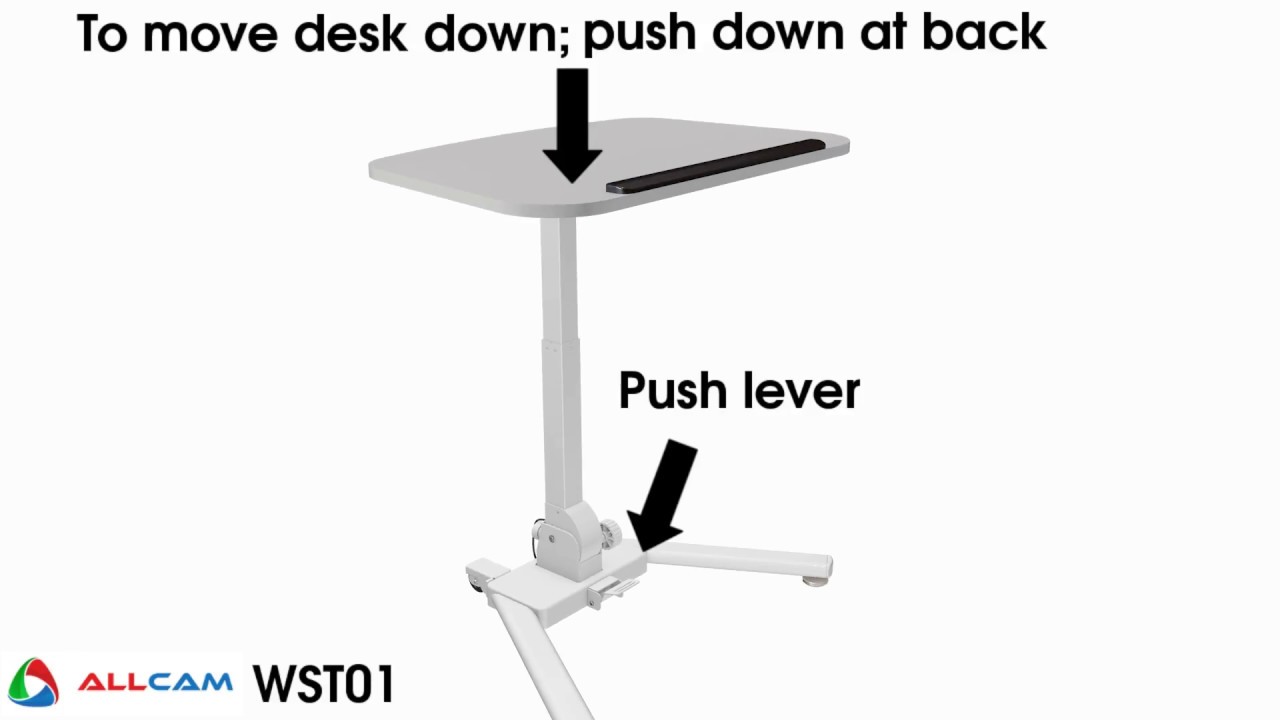 How To Use The Allcam Wst01 Folding Height Adjustable Laptop Stand