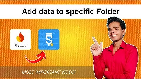 How to Store & Access Data in Specific Firebase Folder in Sketchware ✅ | Easy Guide
