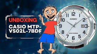 CASIO MTP-VS02L-7BDF SOLAR POWERED WATCH UNBOXING