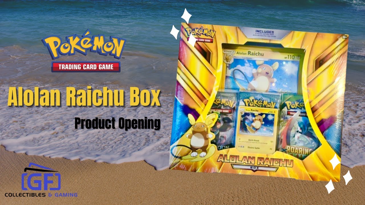 Pokemon TCG Alolan Raichu Box (Product Opening)