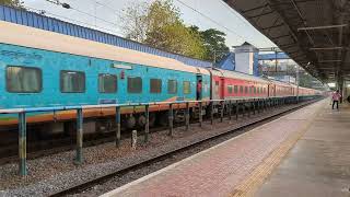 New Delhi Thiruvananthapuram Central Kerala Express arriving at Aluva with announcement