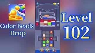 Color Beads Drop Level 102 Walkthrough 🎨 Relaxing Color Sorting Puzzle Game | Mini Boss
