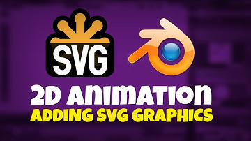 How to add SVG graphics to your 2D animation scene, Blender Animation Tutorial using Grease Pencil.